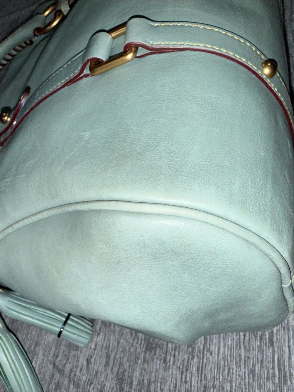 Dooney & Bourke Ultra Rare Light Blue Florentine Satchel - Picture 6 of 10